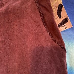Beautiful-Cynthia Max burgundy (suede look) Pants - Size L - New